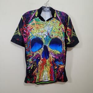 Colorful Skull Graphic Men's Short Sleeve Tee